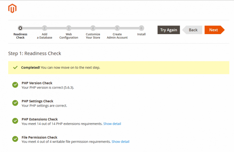 readiness-check-magento-installation